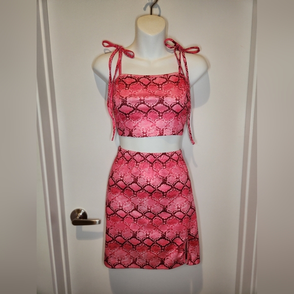 Pink snake skin set - Picture 1 of 4